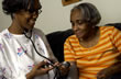 Picture of a nurse and patient